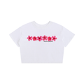 White Pua Crop Tee