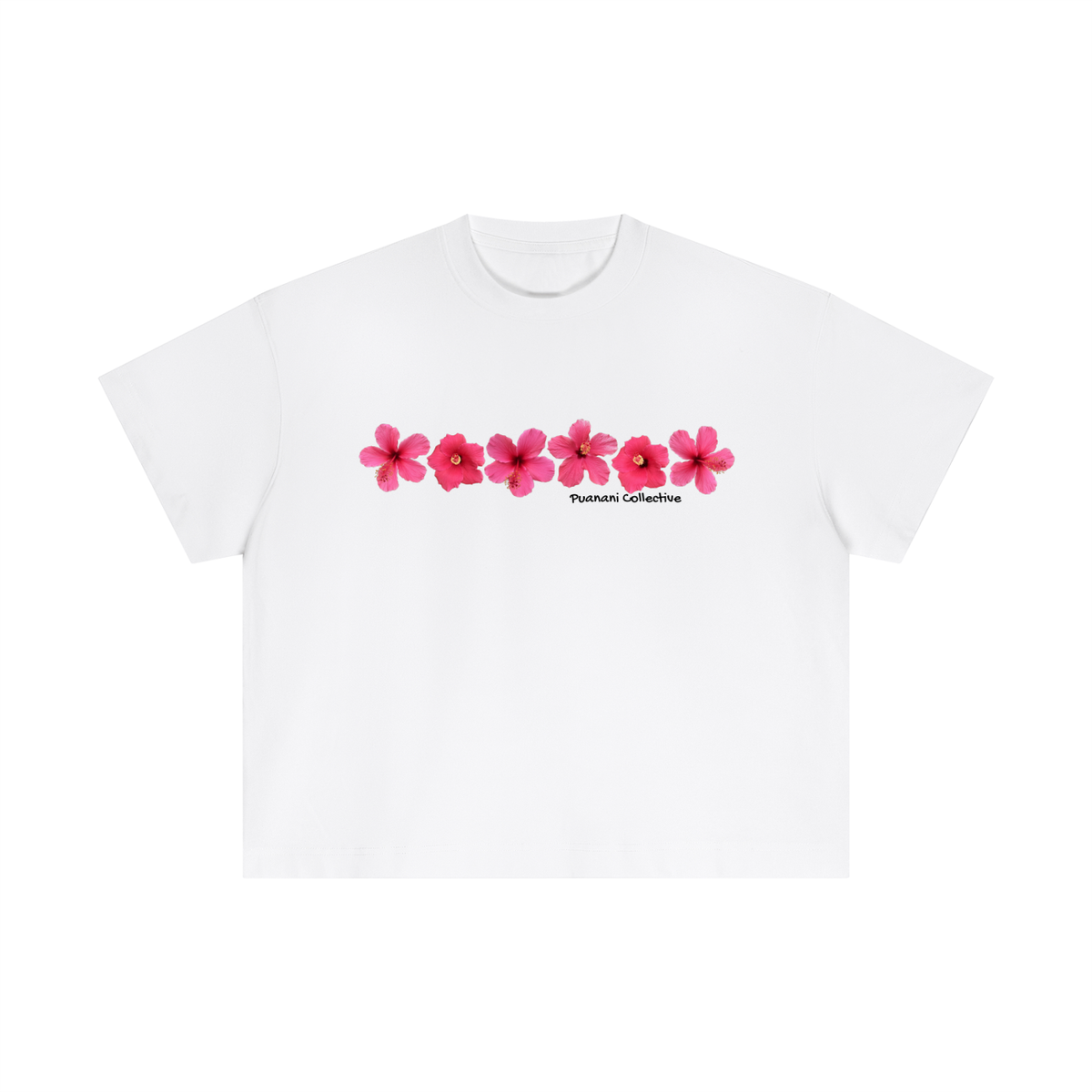 White Pua Boxy Tee
